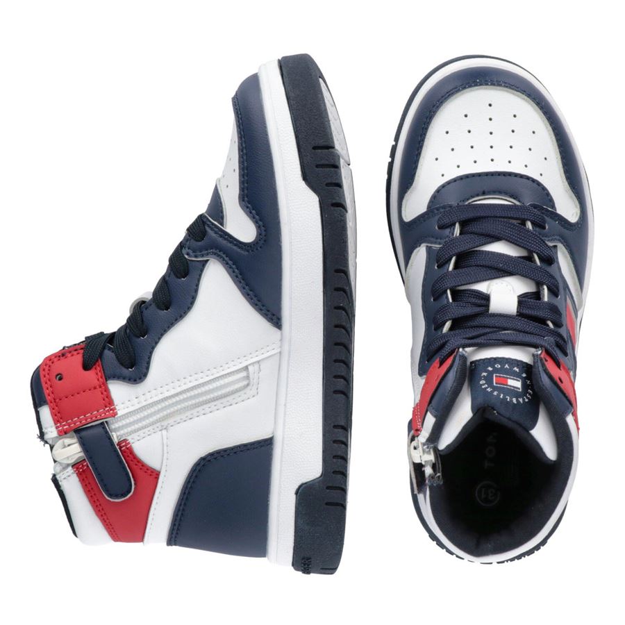 Sneaker alta allacciata da bambino Tommy Hilfiger | T3B9324861351Y004